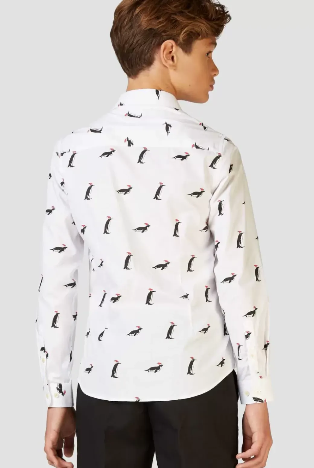 OppoSuits Christmas Penguins^Teen Boys Christmas Shirts