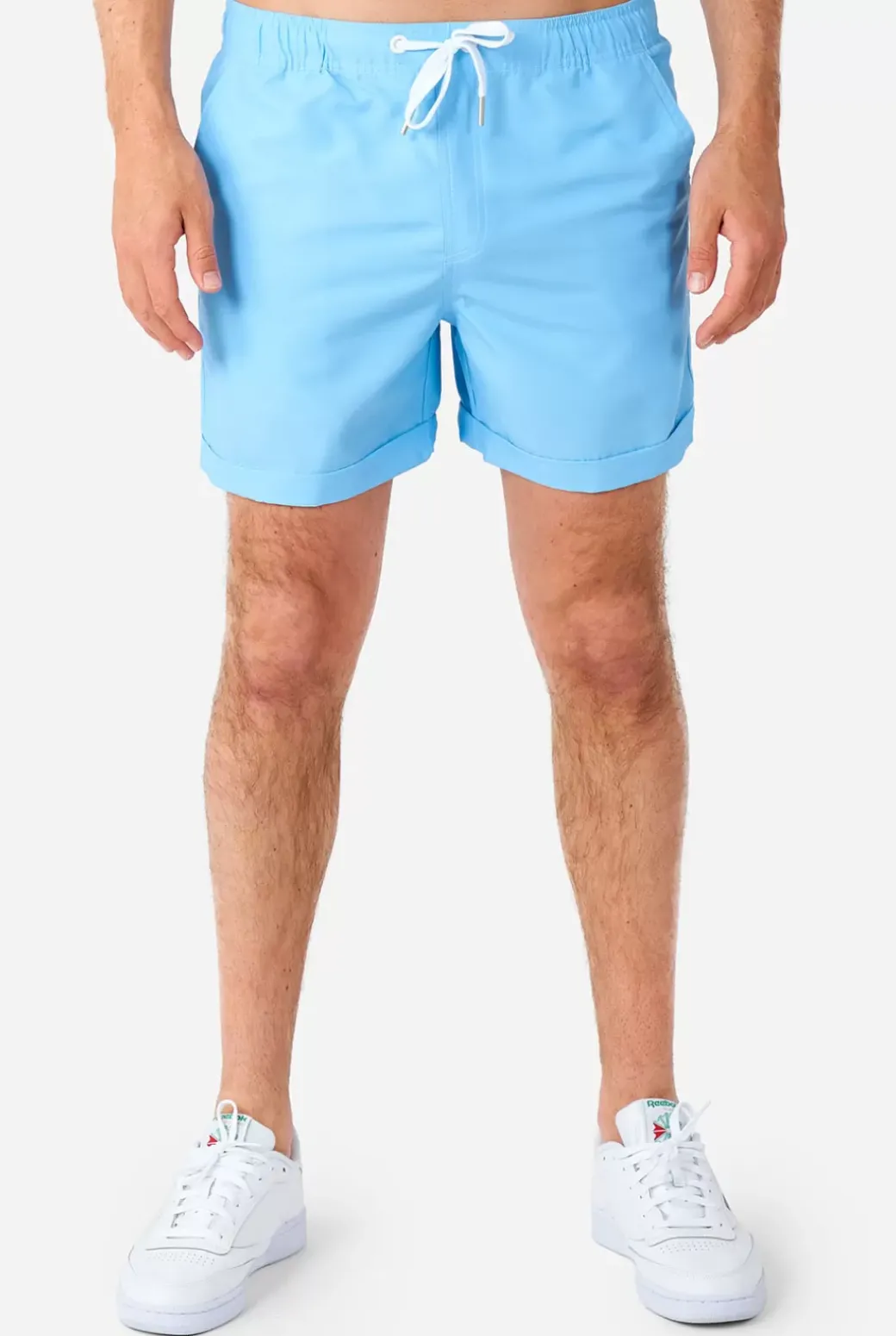 OppoSuits Cool Blue^Men Solid Colored Summer Sets