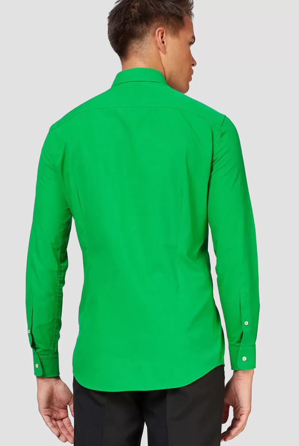 OppoSuits Evergreen^Men Solid Colored Shirts