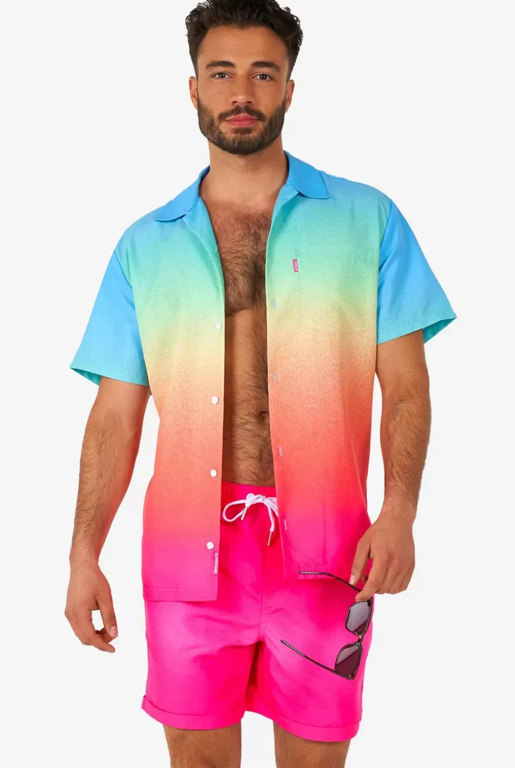 OppoSuits Funky Fade^Men Printed Summer Sets