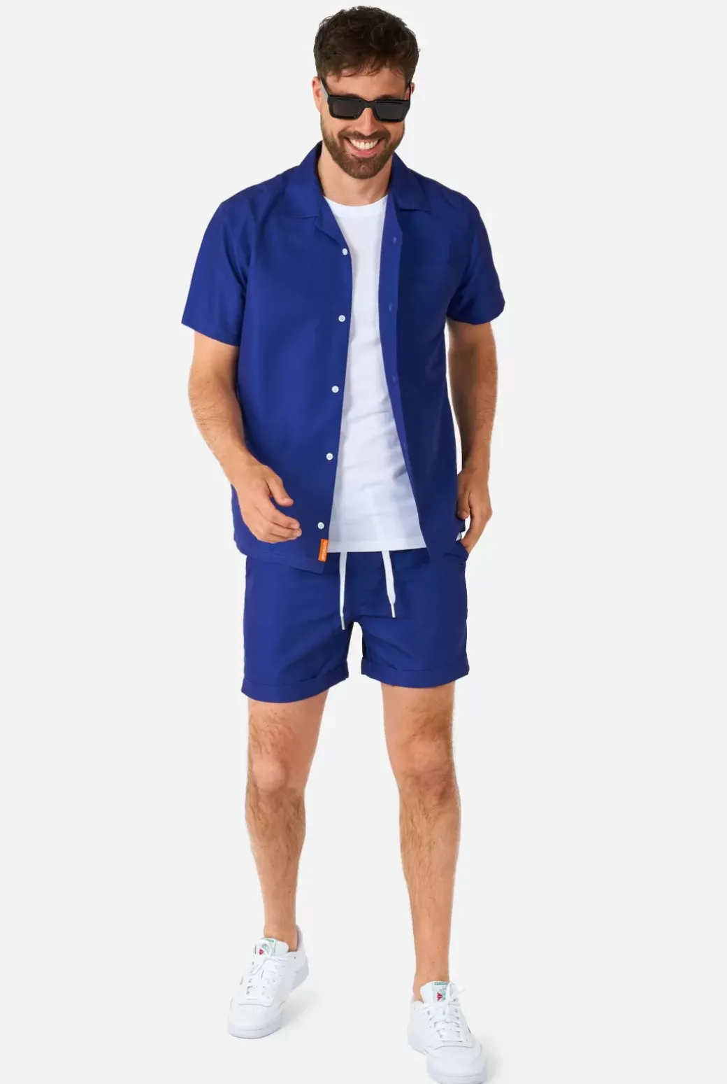OppoSuits Navy Royale^Men Solid Colored Summer Sets
